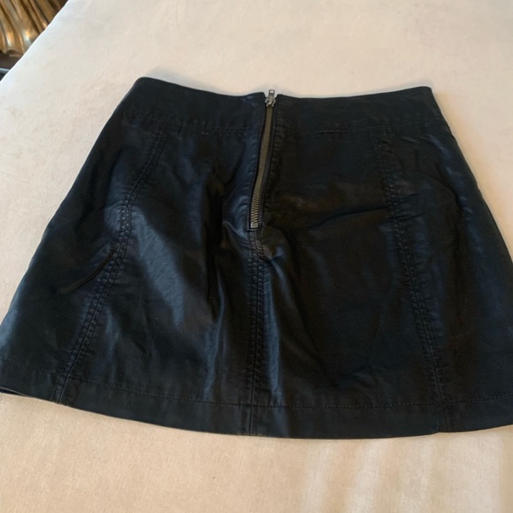 Leather Mini Skirt - Picture 1 of 2